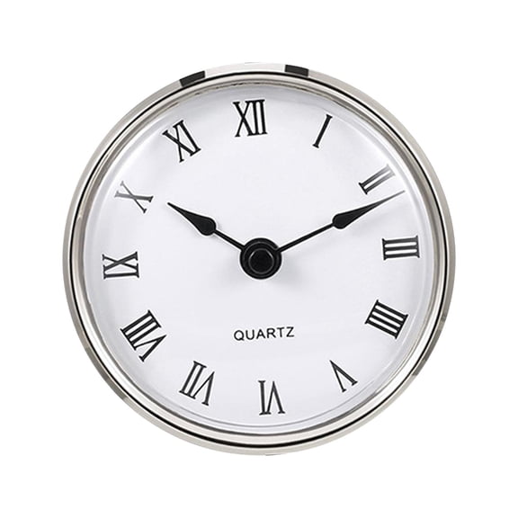 Axioma 3 Inch (76 mm) Round Quartz Clock Insert with Roman Numerals Fit 3 Inch (76 mm)