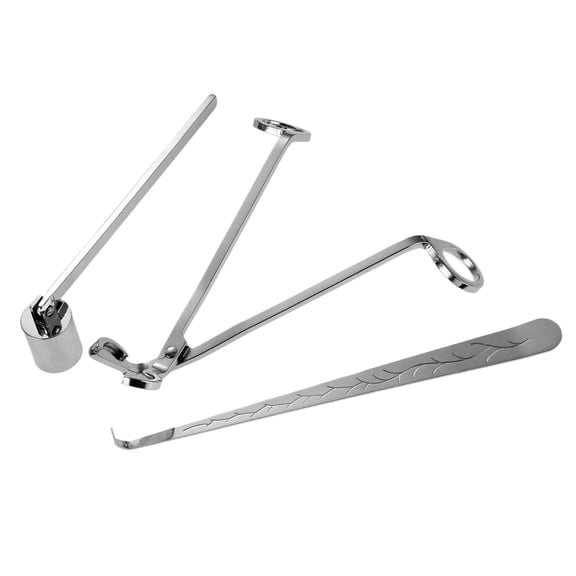 Axioma 3 Piece Candle Snuffer Candle Wick Trimmer Wick Dipper Stainless Steel Tools Kit Medium