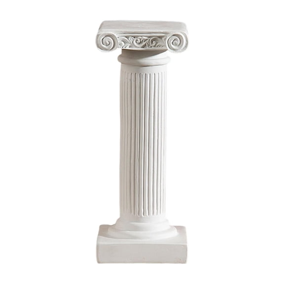 Axioma 3 Pieces White Roman Pillar Resin Home Decor Alabaster Sculpture Base Stigma