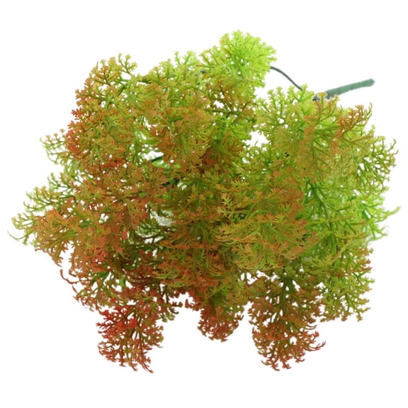Axioma 35cm Artificial Fake Plastic Moss Grass Plants Wedding Home Holiday Party Flower Red
