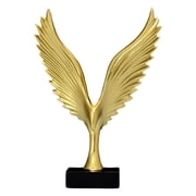 Axioma 3D Eagle/Angel wings Statue Figurine Resin Sculpture Collection Dapeng Spreading Gold Bird