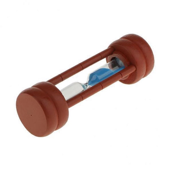 Axioma 3x 2 Minutes Maroon Wooden Brushing Hourglass Desk Decor