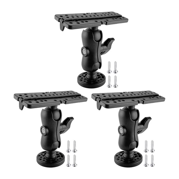 Axioma 3x 360 Degree Fish Finder Mount Base Universal Mounting Plate 360 Degree Swivel