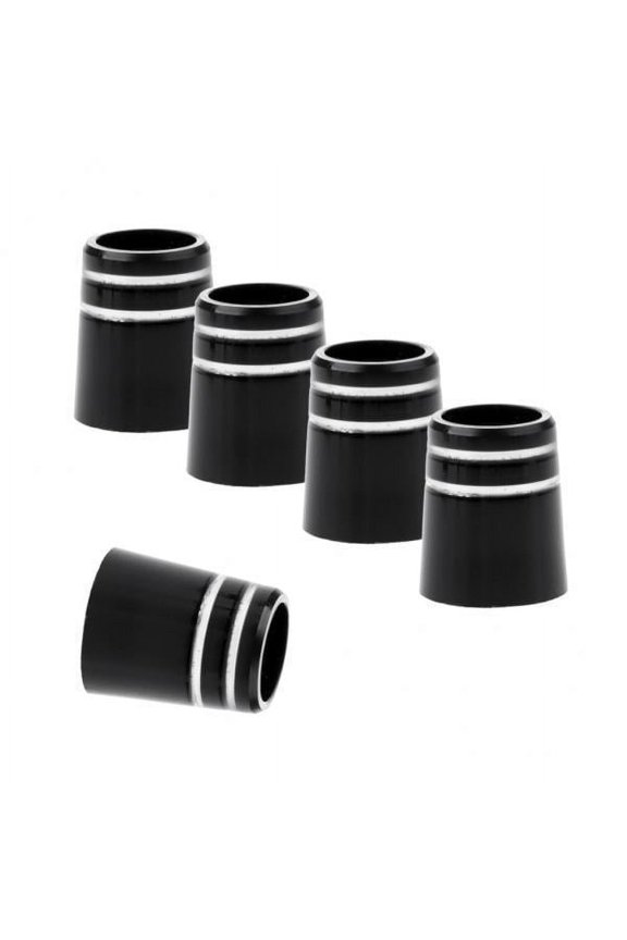 3x 5 Pieces Black Golf Tip Sleeve Ferrules Caps Rings Adapter for