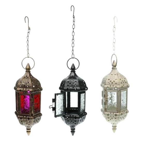Axioma 3x Chain Hanging Decorative Candle Lanterns Candlestick Chandelier Hanging Tea