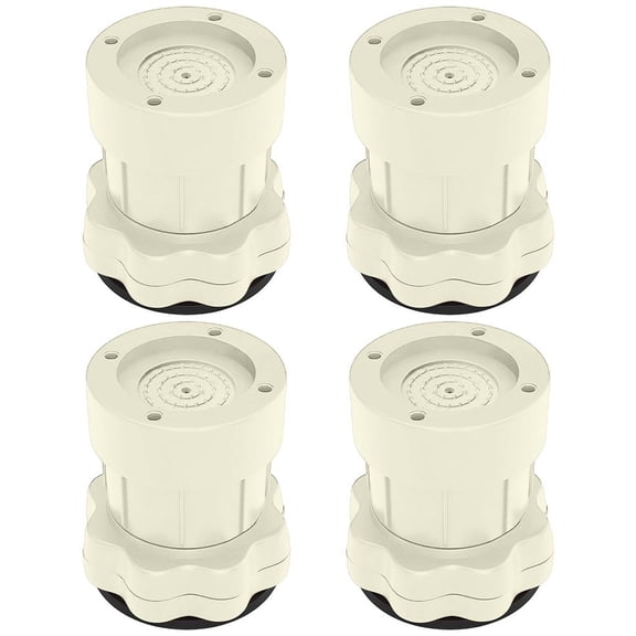 Axioma 4 Pieces Furniture Riser Rubber Bottom Chair Riser Adjustable Anti-Slip Protect Beige 8-9.5cm