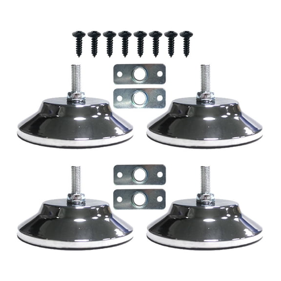 Axioma 4Pcs Billiard Pool Table Leg Levelers Leveling with Plates and Screws Heavy Duty