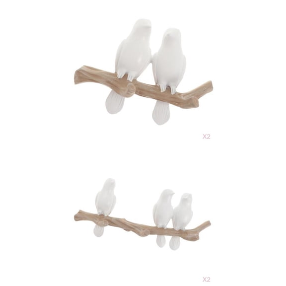 Axioma 4pcs European Style Resin Bird Hanger Rack Wall Mounted Hooks Home Furnishing