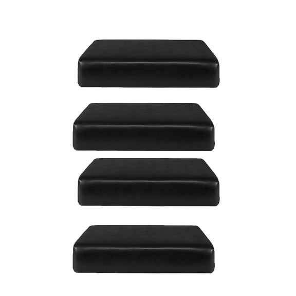 Axioma 4x PU Leather Sofa Cushion Cover Protector Anti-Slip Washable Black_1 Seater