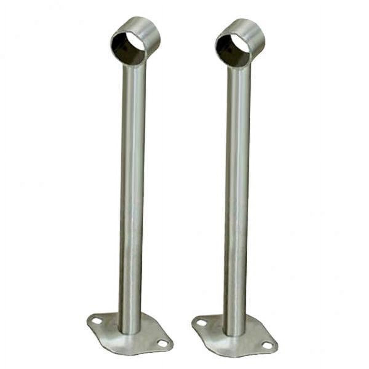Axioma 4x Pack of 2 Stainless Steel Wardrobe Lever Wall Mounted Support Ceiling-Mount Bracket Rod Holder Support Hanger