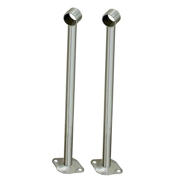 Axioma 4x Pack of 2 Stainless Steel Wardrobe Lever Wall Mounted Support Ceiling-Mount Bracket Rod Holder Support Hanger