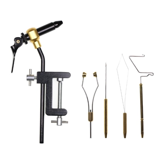 Axioma 5 Pieces Fly Tying Tool Set Fly Tying Bobbin Thread Holder, Whip Finishe, Bobbin