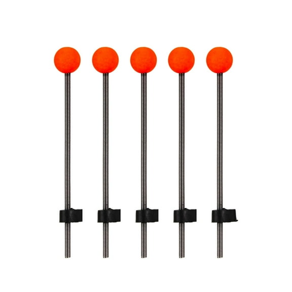 Axioma 5 Pieces Ice Fishing Rod Top Tip Metal Lightweight Strong Durable Easy Using Red Large