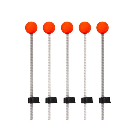 Axioma 5 Pieces Ice Fishing Rod Top Tip Metal Lightweight Strong Durable Easy Using Red Medium