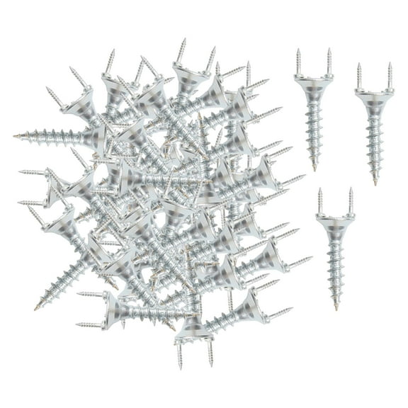 Axioma 50 Pieces Double Ended Screw Screws Special Nails for Background Line Solid Wood 2.5mm