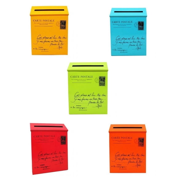 Axioma 5Pcs Mailbox Retro Vintage European Outdoor Wall Mounted Mail Box Post Box