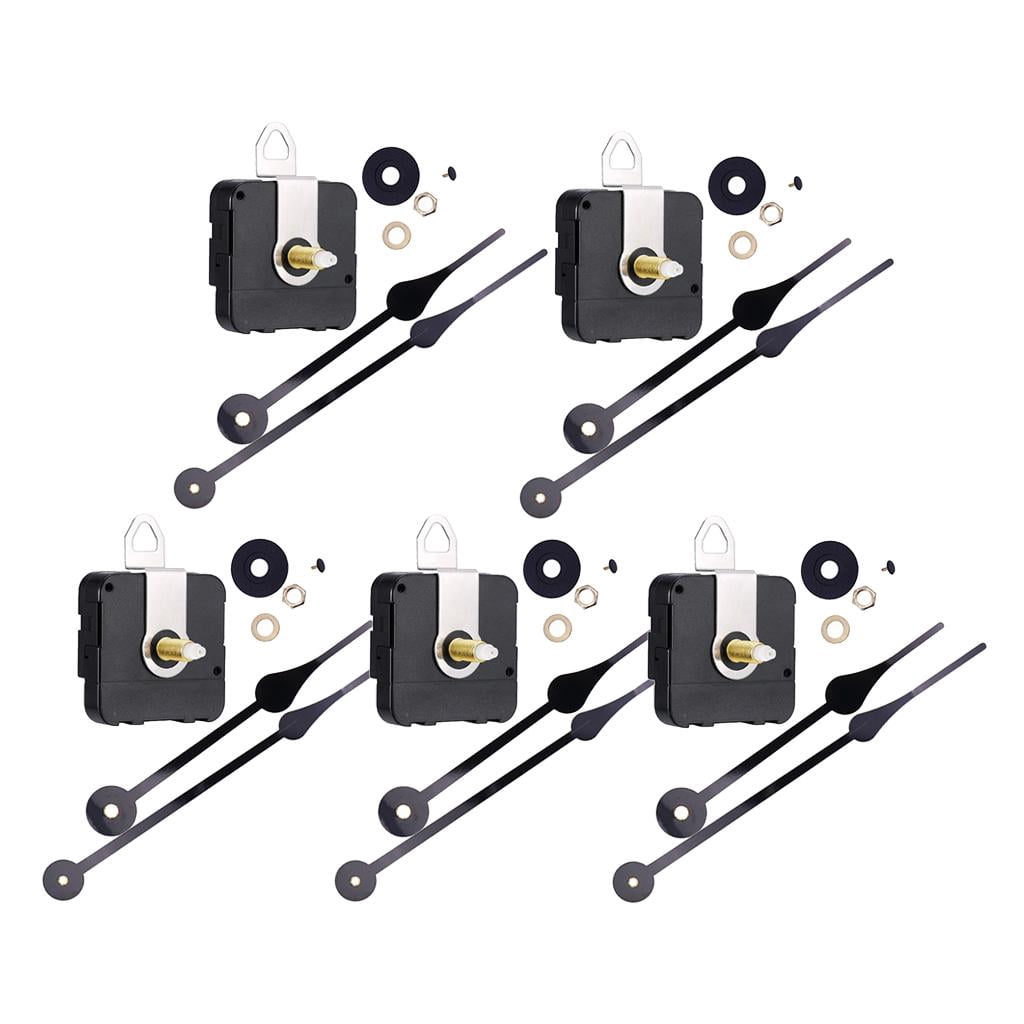 Axioma 5x DIY Clock Mechanism Movement Long Black Hands 175mm. Wall Clock