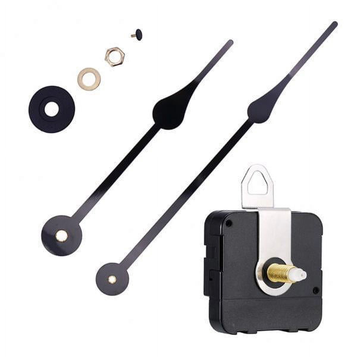 Axioma 6-8 pieces DIY Quartz Clock Mechanism Movement Long Black Hands 175mm. Wall Clock 6 Pcs
