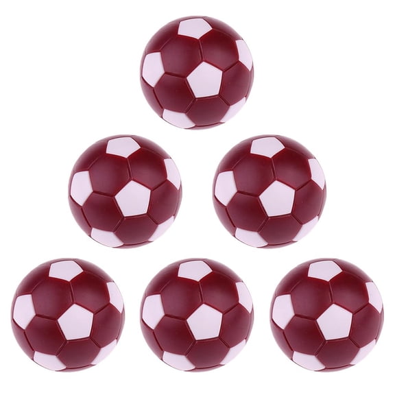 Axioma 6 Pieces Table Football 36mm Balls For Foosball Machine - Dark Red