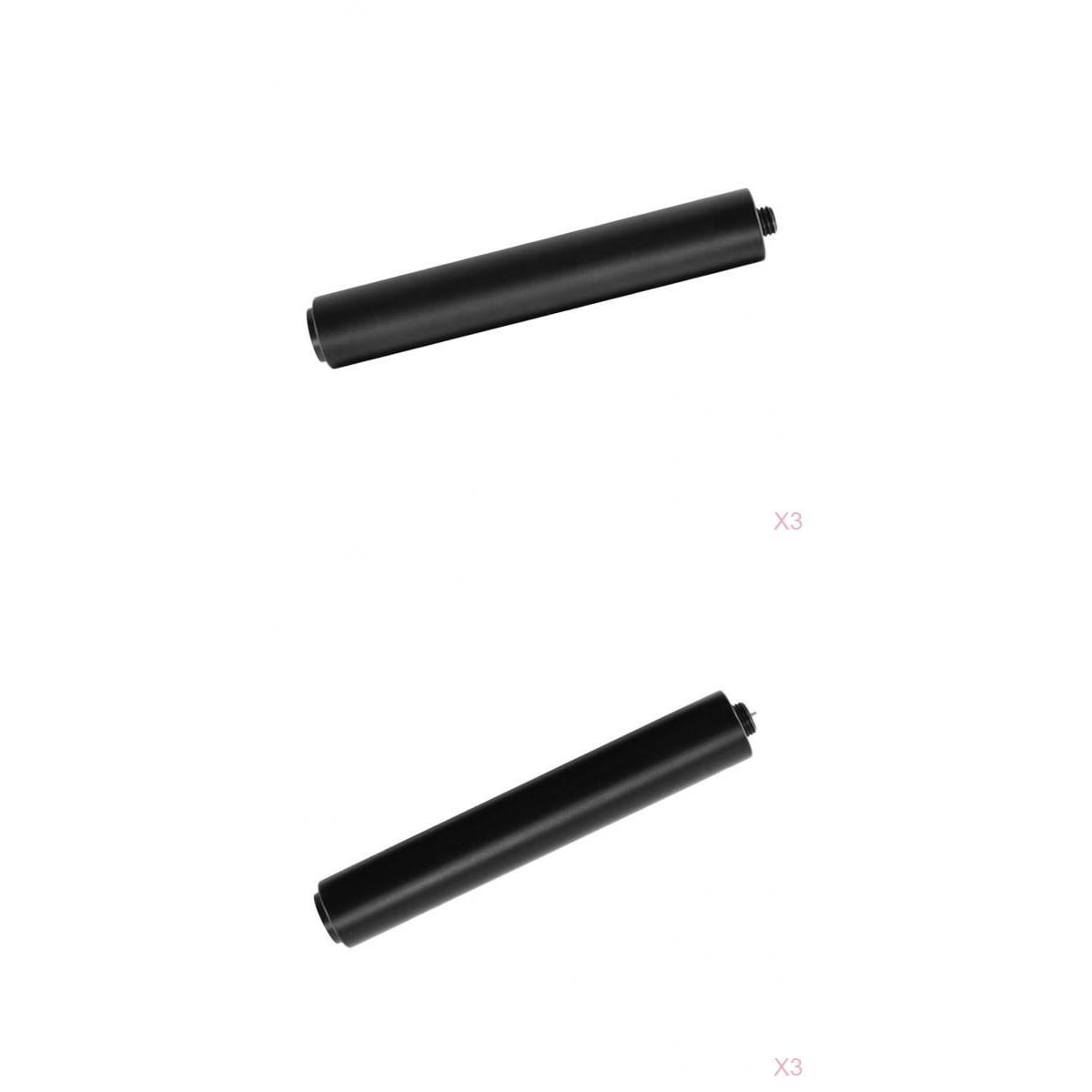 Axioma 6pcs Mini Butt Snooker Pool Cue Extension Extender for Cues -Black