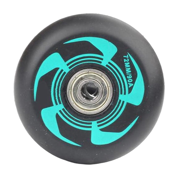 Axioma 76mm Inline Roller Skate Wheel Inline Skate Replacement Wheels Luggage Wheel 90A Blue Black