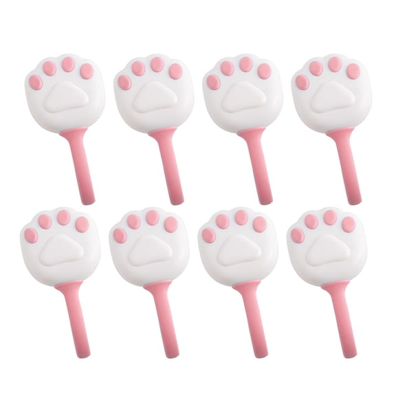 Axioma 8 Pieces Cute Paw Duvet Cover Clips, Quilt Anti-Movement Clip Sheets Fixer Curtain Clips Clamp for Blanket Bed Duvet Sheets Quilt Comforter Pink