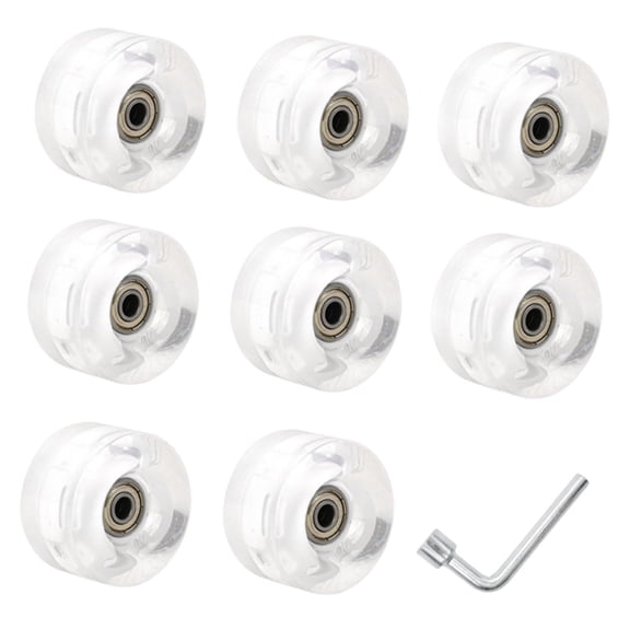 Axioma 8 Pieces Luminous Roller Skate Wheels Comfortable Replacement Wear Resistant