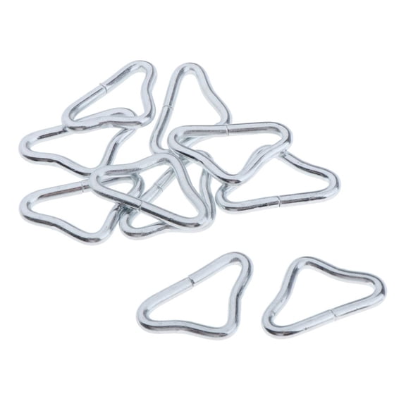 Axioma 80pcs Silvery Triangle Rings Buckle 1.5" Inside Dia. Loop Ring for Trampoline