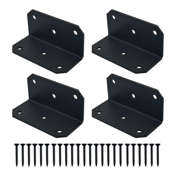 Axioma 90 Degree Corner Brace L Bracket Accessories Stable Support Metal Joint Fastener 4 Set
