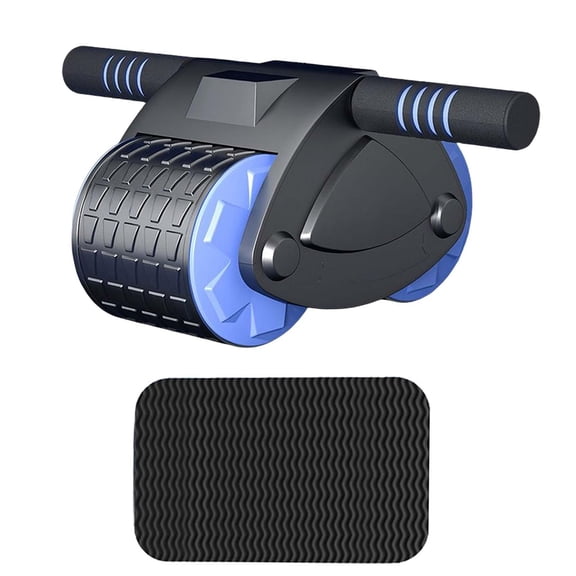 Axioma Abdominal roller, strength training, automatic return, professional dual wheels, Blue