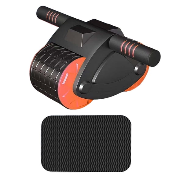 Axioma Abdominal roller, strength training, automatic return, professional dual wheels, Orange