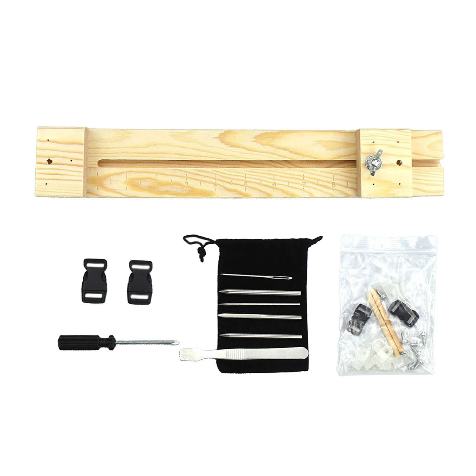 Axioma Adjustable Jig Bracelet Maker Kit, Wooden DIY Braiding Craft Kit, Maker Supplies 6pcs