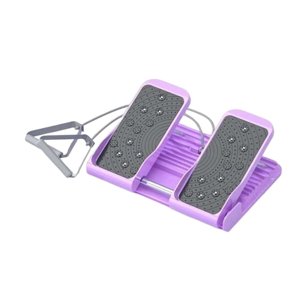 Axioma Adjustable Slant Board Calf Stretcher Balancing Board Squat Wedge under Desk Use Violet Pull Cord