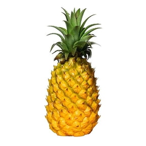 Axioma Artificial Pineapple Fake Fruit Figurine Table Centerpieces for Kids Toys Living Yellow 21x8cm