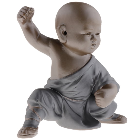 Axioma Baby Kung fu Buddha Decor Statue, Ceramic, Multi-shaped Decorations Style-3