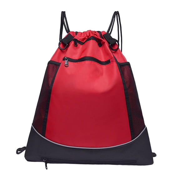 Axioma Basketball Bag Backpack Unisex with Separate Ball Holder Lightweight Sports Bags Red