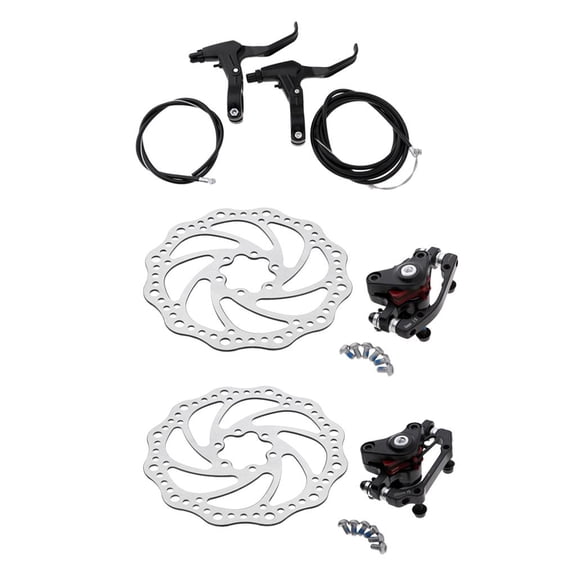 Axioma Bike Front Rear Disc Brake Kit Set - Calipers, 160mm Rotors, Brake Lever & Bolts