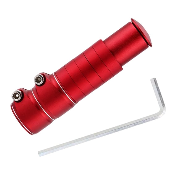 Axioma Bike Handlebar Riser Adaptor 1 1/8" Neck Extension Aluminum Alloy Bike Fork Stem red 13cmx3.5cm