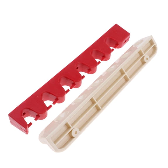 Axioma Billiard Pool Wall Mount Hanging 6 Cue Stick Plastic Rack Holder for Snooker