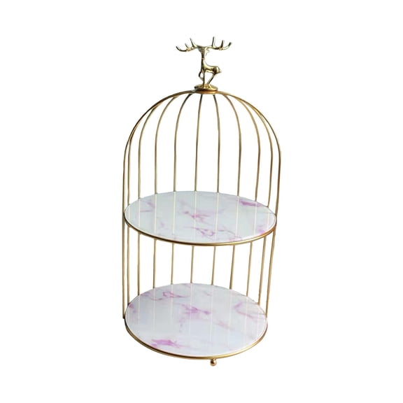 Axioma Bird Cage Rack Cosmetic Holder Perfume Iron for Dresser Vanity deer deer 19.5cmx38.5cm