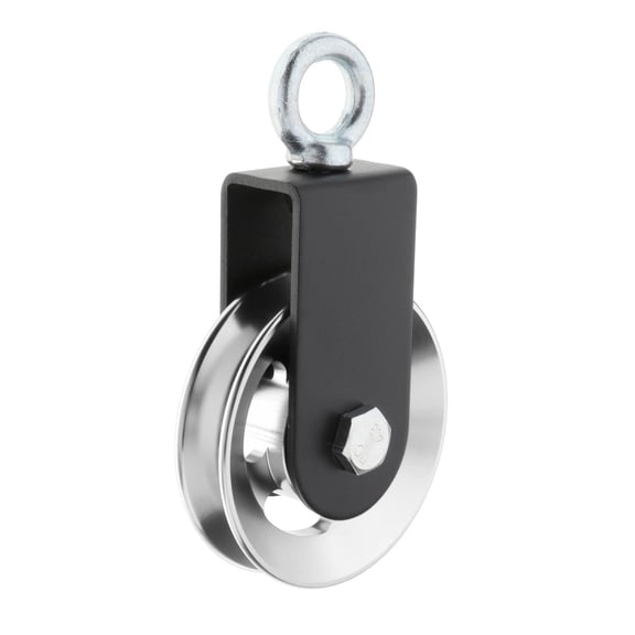 Axioma Block Pulley Strength Training Bearing Pulley Lifting Quiet Wheel Gym U-Grooved Heavy Duty Pulley Wheel for Workout Equipment Cable Machine Part Silver