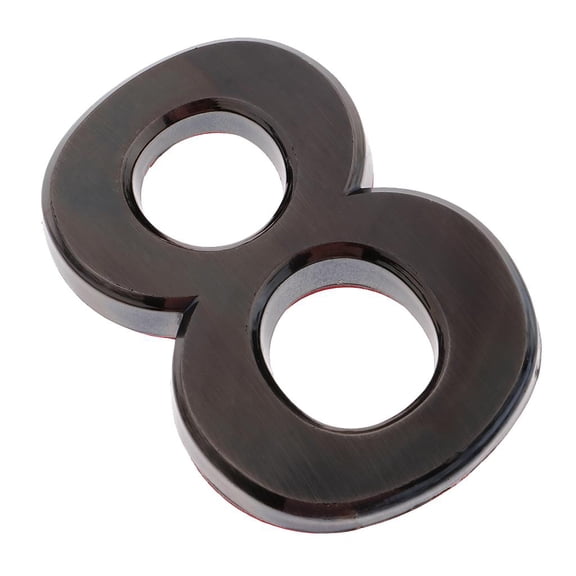 Axioma Bronze House Gate Door Address Plaque, Mailbox Letterbox Number Digits Sticker, Number 8