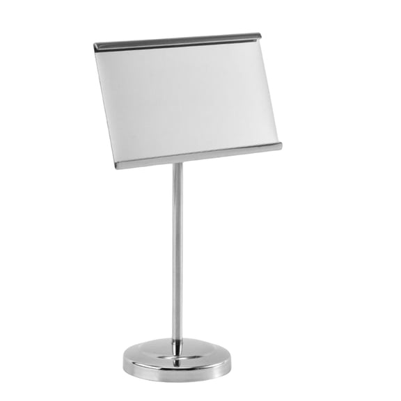 Axioma Business Card Holder for Desk Card Name Stand Display for Exhibition Silver