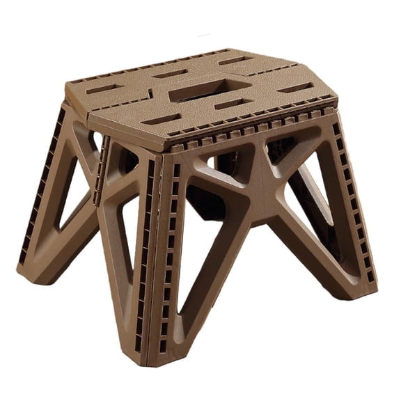 Axioma Camping Folding Stool Collapsible Portable Compact Furniture Foldable Stool Camp Coffee Brown
