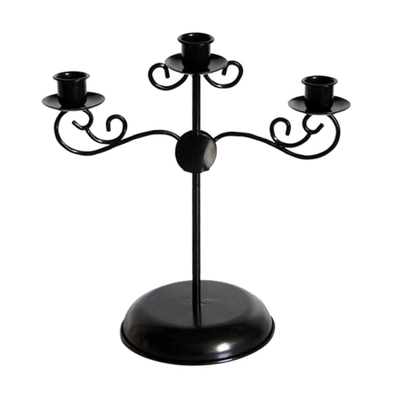 Axioma Candle Holder Metal Candelabra Candle Holder 3 Arms Candlestick Holder Centerpiece Decorative Taper Candles Holder for Wedding, Dining, Party, Church