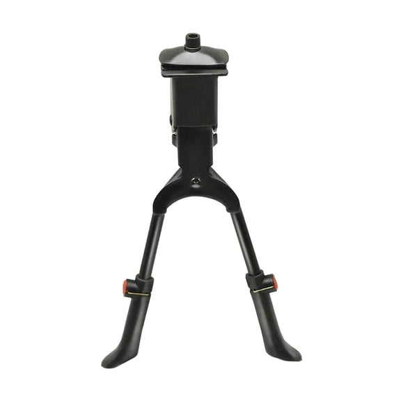 Axioma Center Mount Bike Kickstand Bicycle Stand Metal Adjustable Height Foot Support for 26''-29'' Bikes Parking Rack Double Leg