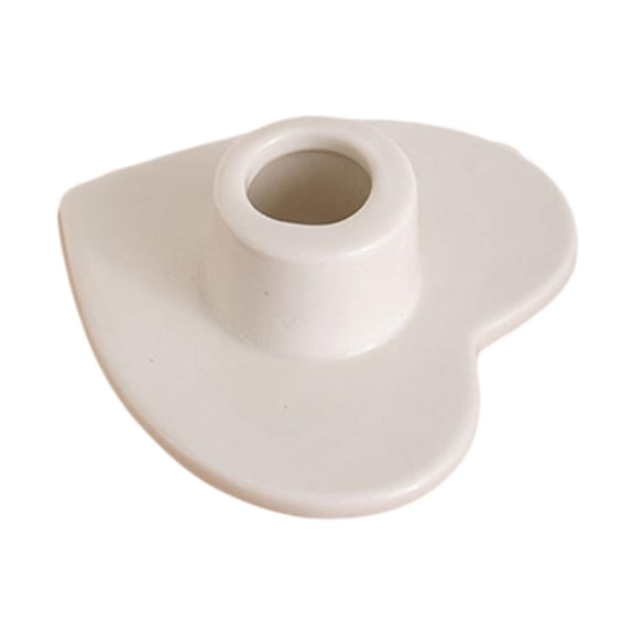 Axioma Ceramic Candle Holder Candle Stand Housewarming Gift Home Decor Candlestick Holder for Farmhouse Bedroom Anniversary Bar Home white