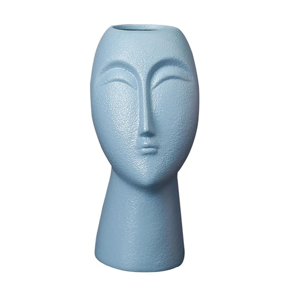 Axioma Ceramic Vase Modern Flower Vase Pot Decoration Home Table Decor Blue