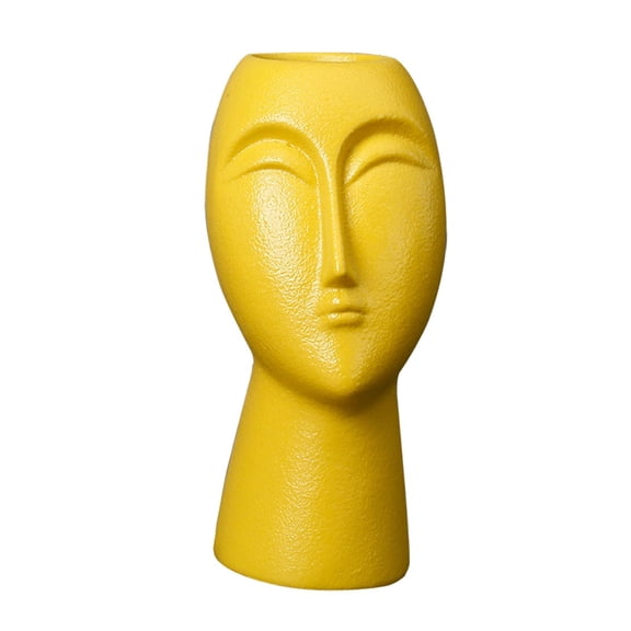 Axioma Ceramic Vase Modern Flower Vase Pot Decoration Home Table Decor Yellow