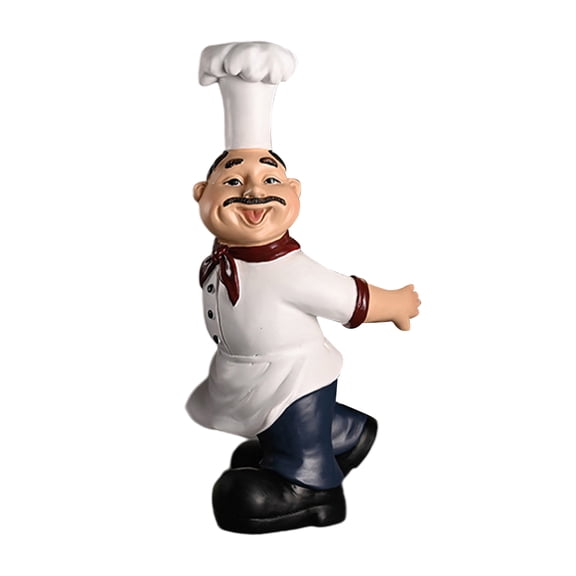 Axioma Chef Statue Figurines Serving Tray Organizer Sculpture 28.5x15x15cm